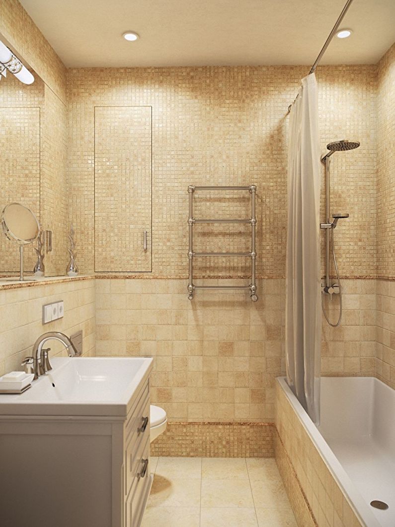 Εσωτερική διακόσμηση μπάνιου στο Χρουστσόφ
