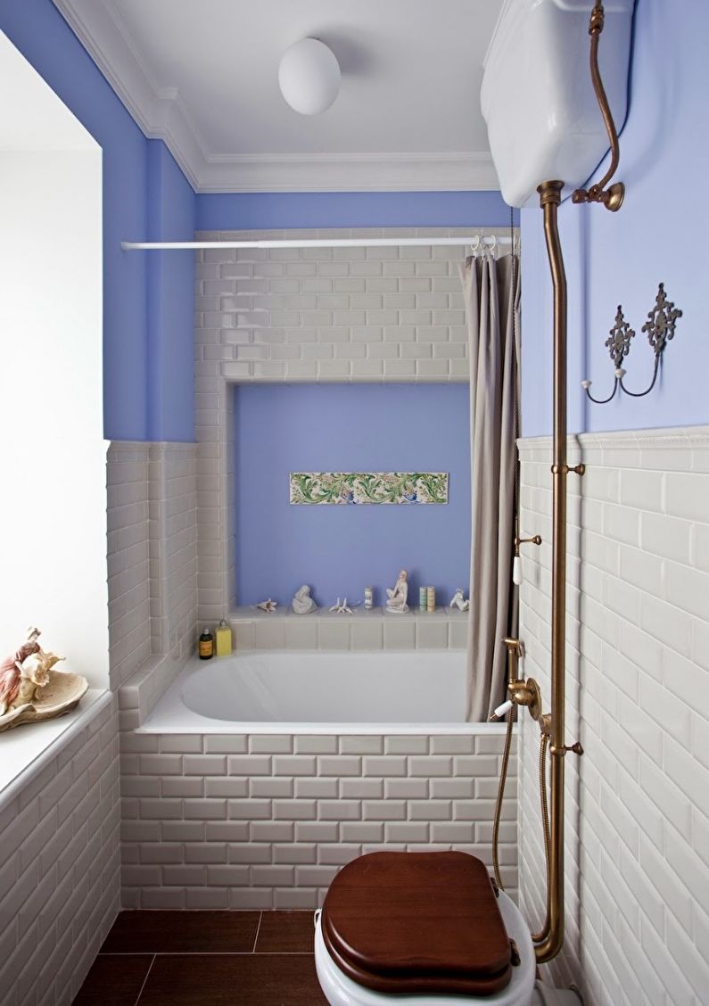 Decoração de banheiro em estilo provençal - foto