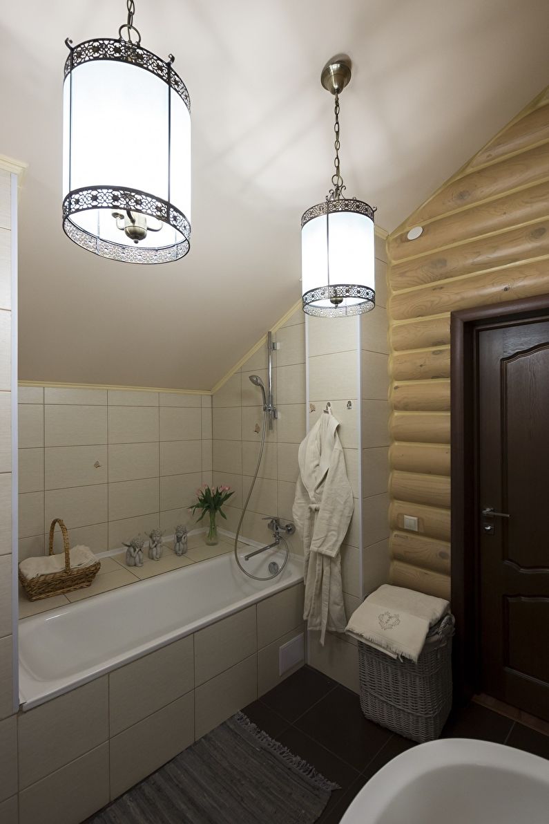 Projekt wnętrza łazienki w stylu prowansalskim - zdjęcie