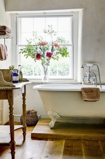 חדר אמבטיה בסגנון פרובנס - אהבה ממבט ראשון