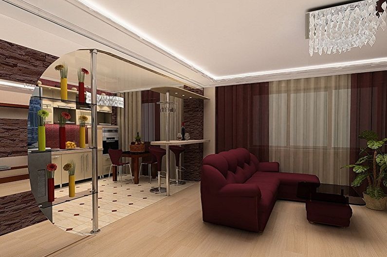 Design av hallen i lägenheten - Zoning