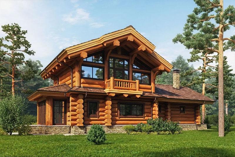 cedrové dřevěné domy