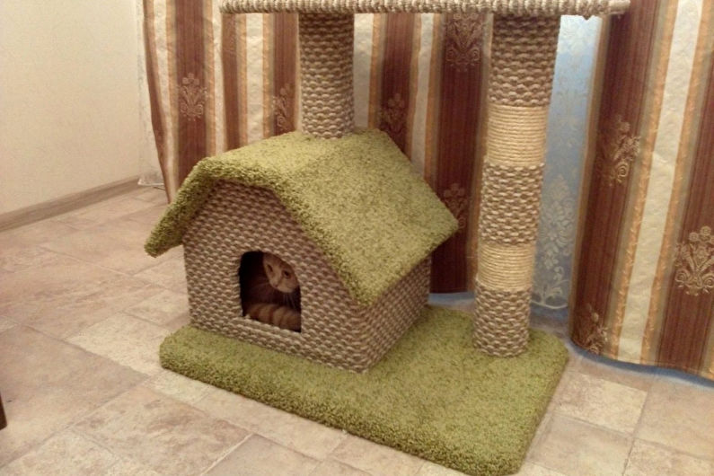 Dom dla kotów DIY - zdjęcie