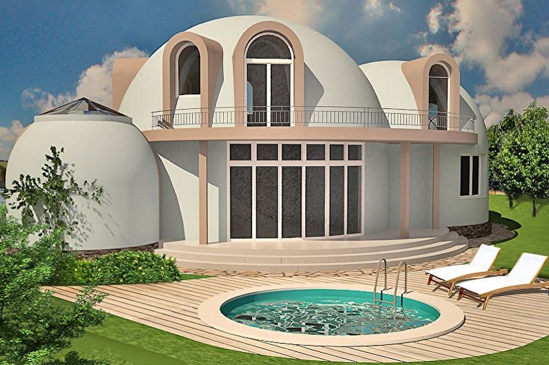 Moderné projekty dvojpodlažných domov-dvojpodlažné domy Dome