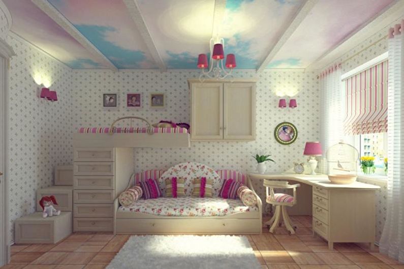מיטת קומותיים עם ספה - צילום