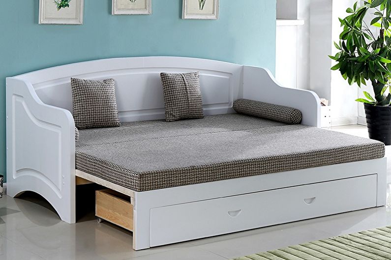 Vrste zakonskih postelj po vrsti izvedbe - zakonska postelja -kavč
