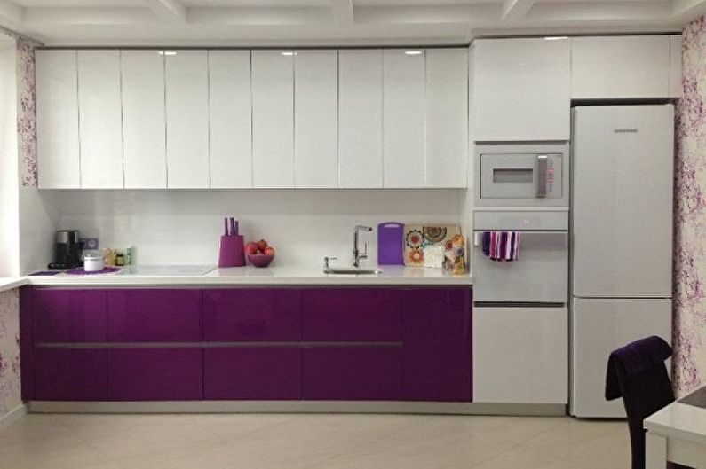 Kuchyňa Little Purple - interiérový dizajn