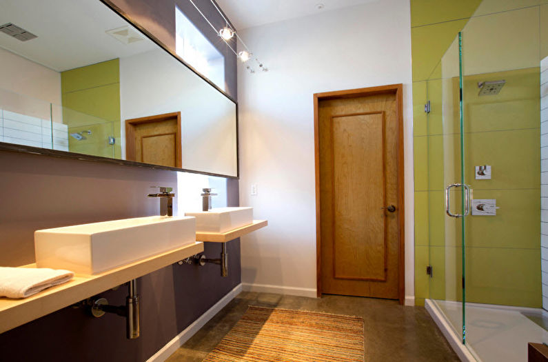 Kolor pistacjowy we wnętrzu łazienki - Photo Design