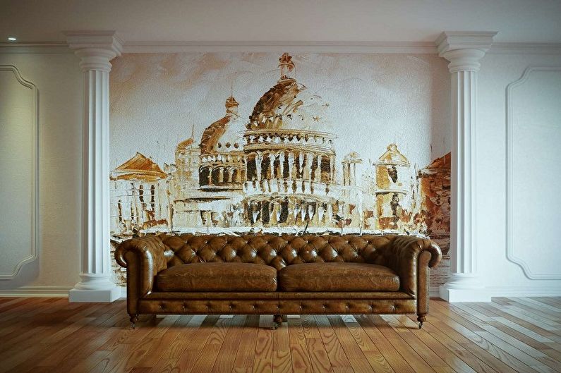 Fresker på veggen - foto