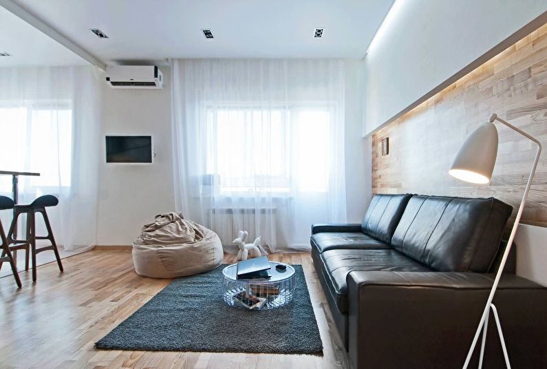 Interiérový dizajn obývačky v Chruščove - foto