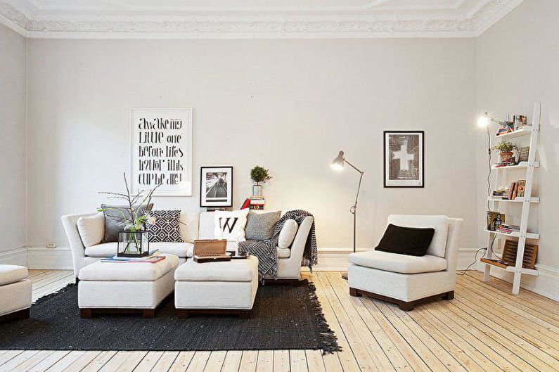 Scandinavian Living Room Design - Väggdekorationer