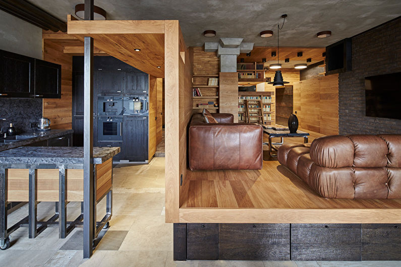 Loft stil stue design - Møbler