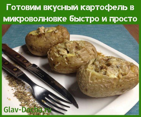 mikrovlnné brambory snadno a rychle