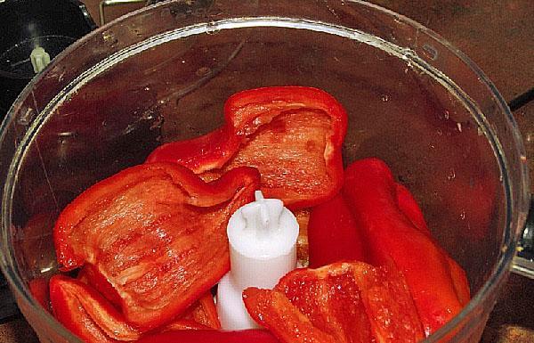 mleté ​​papriky v mixéru
