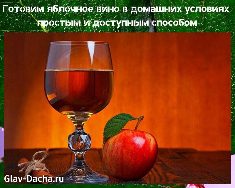 jablečné víno doma