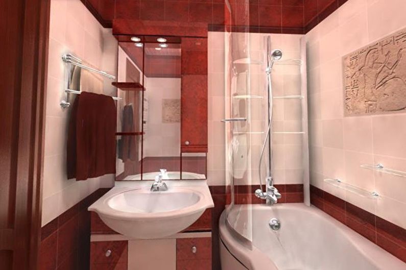 Kúpeľňový dizajn 2 m² v klasickom štýle