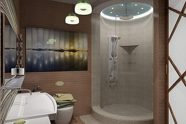 Design de interiores do banheiro 2 m². - Foto