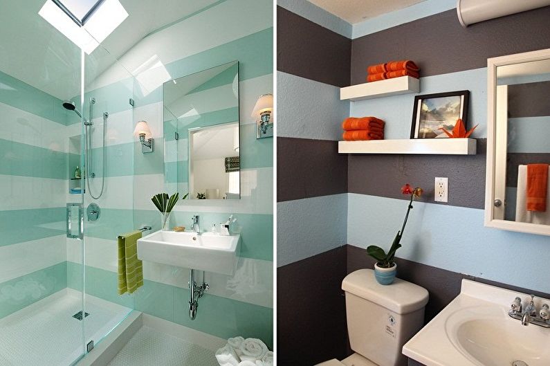 Kúpeľňový dizajn 2 m² - Dekorácia na stenu