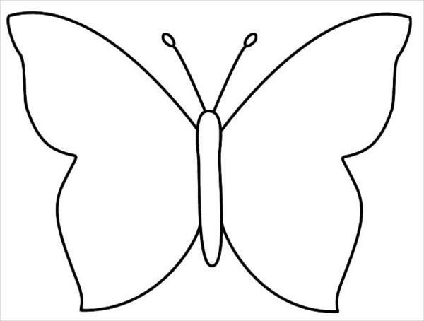 einfacher Schmetterling