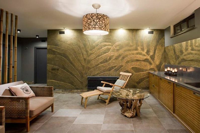 Sauna v secesnom štýle - interiérový dizajn