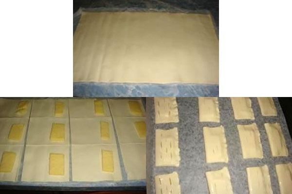مراحل صنع فطائر الجبن