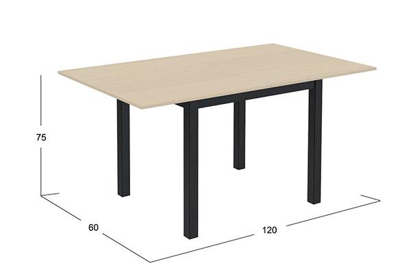 model stolu vyrobený ze dřeva