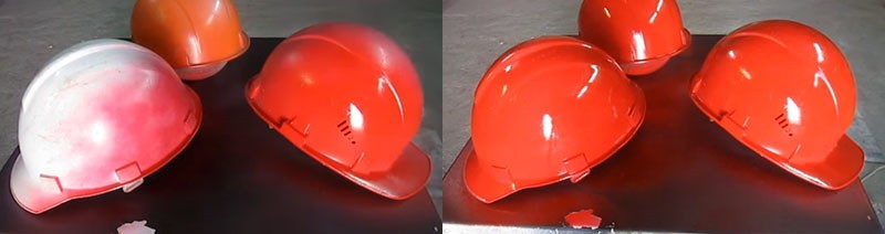 použití červené helmy