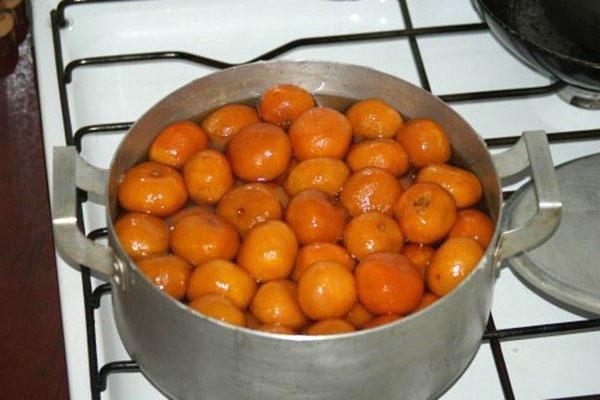 Mandarinen in Sirup kochen
