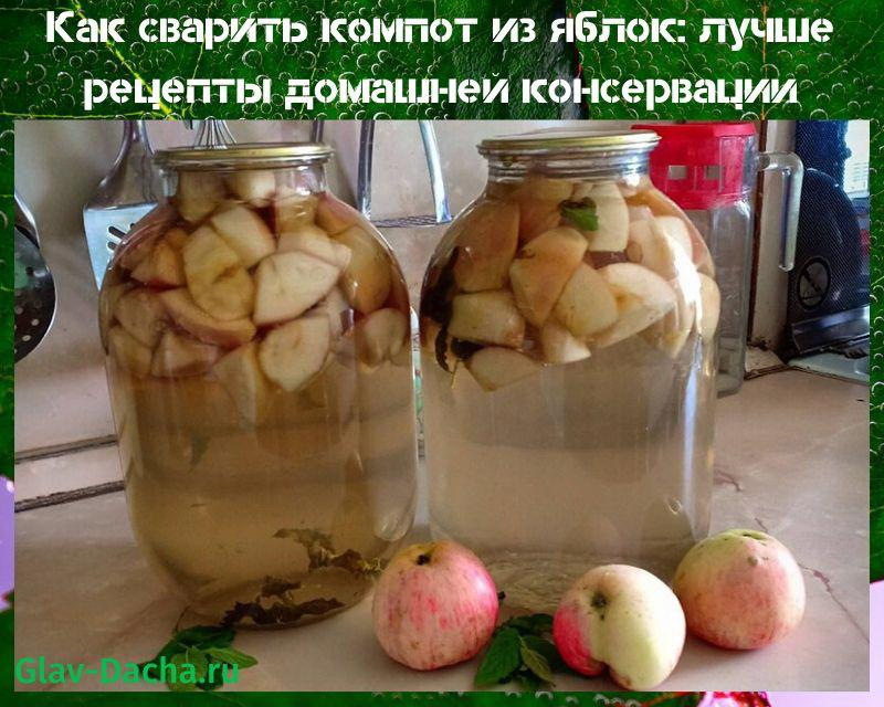 jak uvařit jablečný kompot