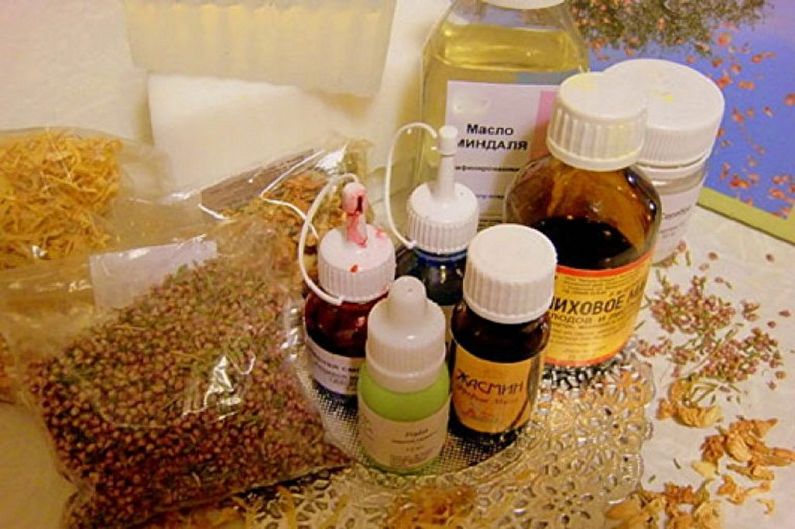 Hur man gör tvål hemma - tillsätt medicinsk olja