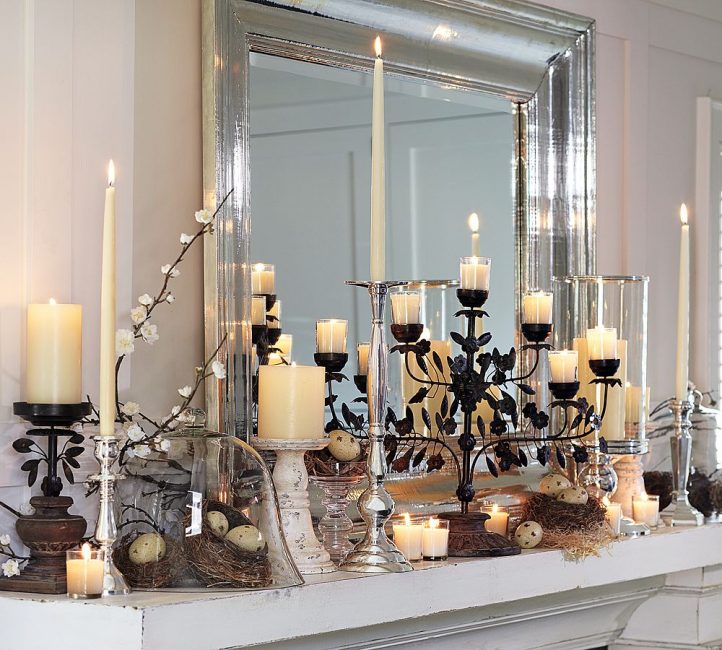 Decore a casa e composições temáticas de velas