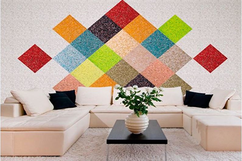Papel tapiz líquido: cómo elegir papel tapiz en un apartamento