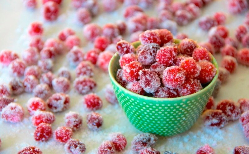 wie man Cranberries für den Winter mit Zucker einfriert
