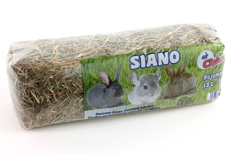 zakoupené seno pro králíky