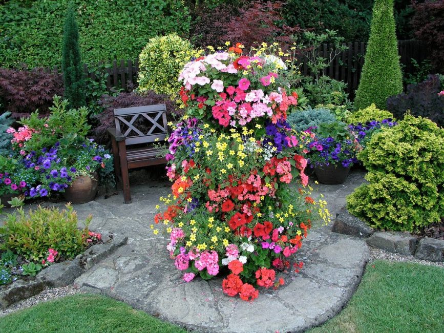Clube vertical para criar um jardim de flores