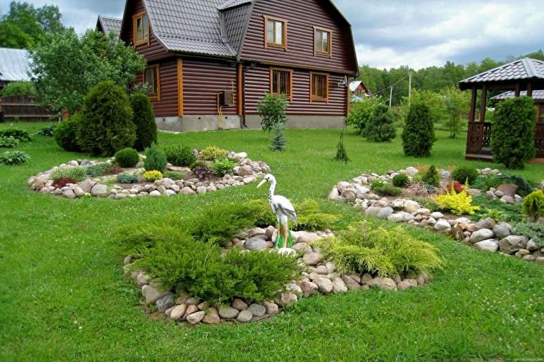 Kamienny Ogród - Kwietnik na wsi, pomysły na projektowanie krajobrazu