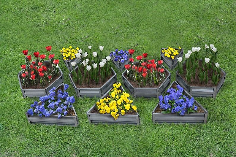 Modulära rabatter - Blommor på landet, idéer för landskapsdesign