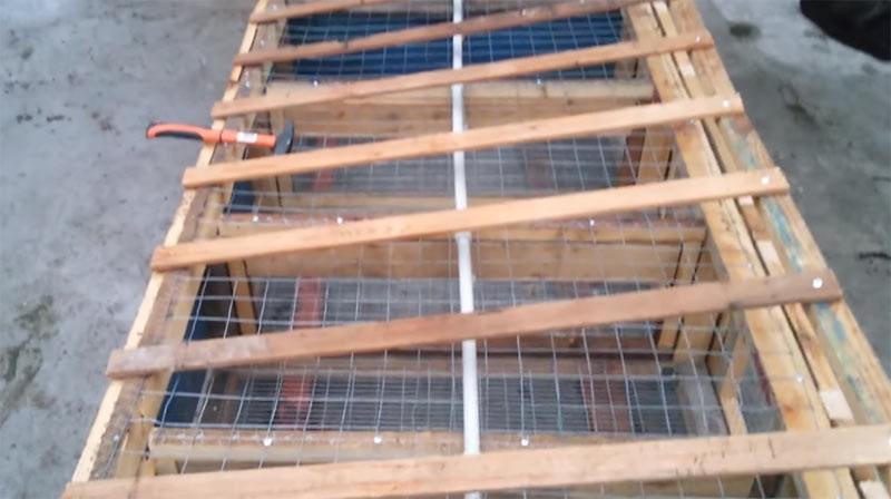 Kaninchenbau Dachkonstruktion