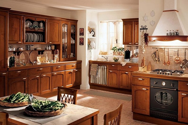 Brown Country Style Kitchen - Inredning