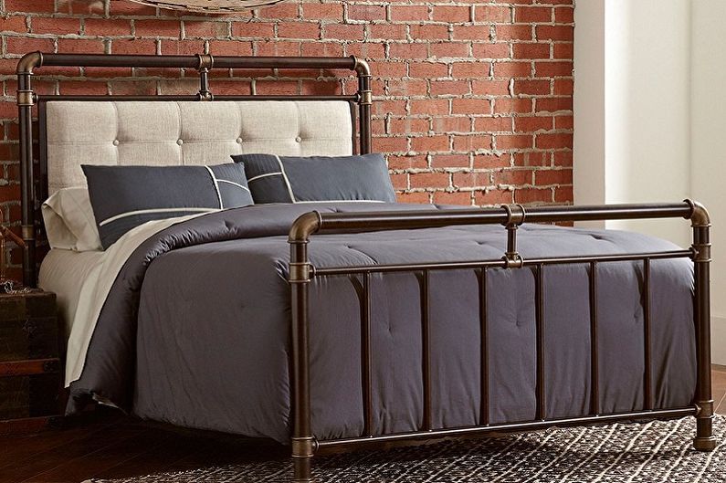 Rodzaje łóżek z kutego żelaza w różnych stylach - Loft