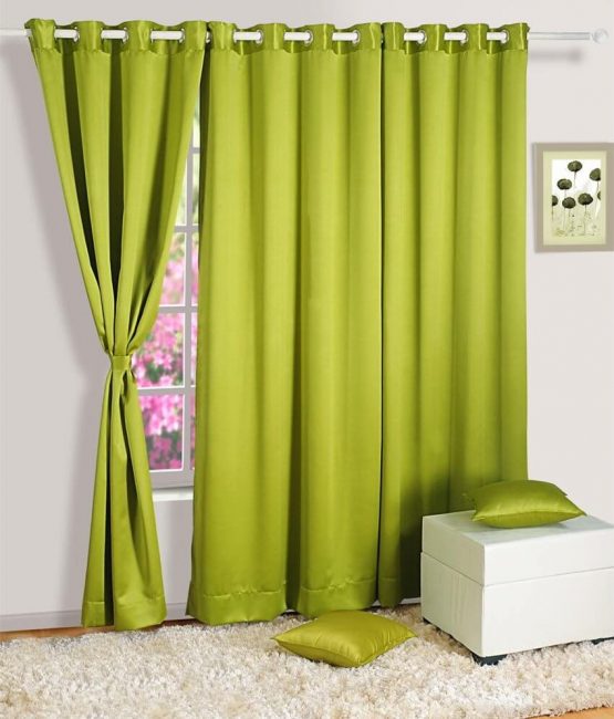Verde, color de la cortina de verano.