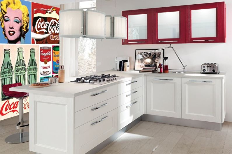 Pop Art Red Kitchen - Projektowanie wnętrz