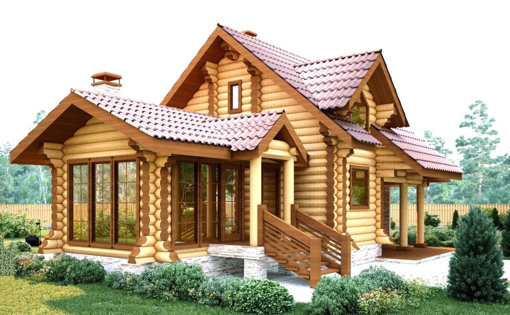 Uma casa de madeira caracteriza-se pelo conforto, total segurança para o corpo humano.