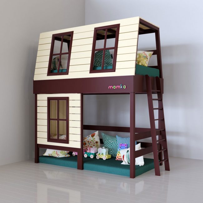 Diferentes modelos em forma de casas foram inventados para crianças