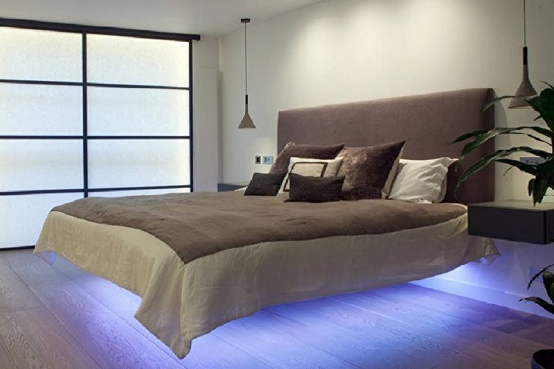 Łóżka z miękkim zagłówkiem - zdjęcie