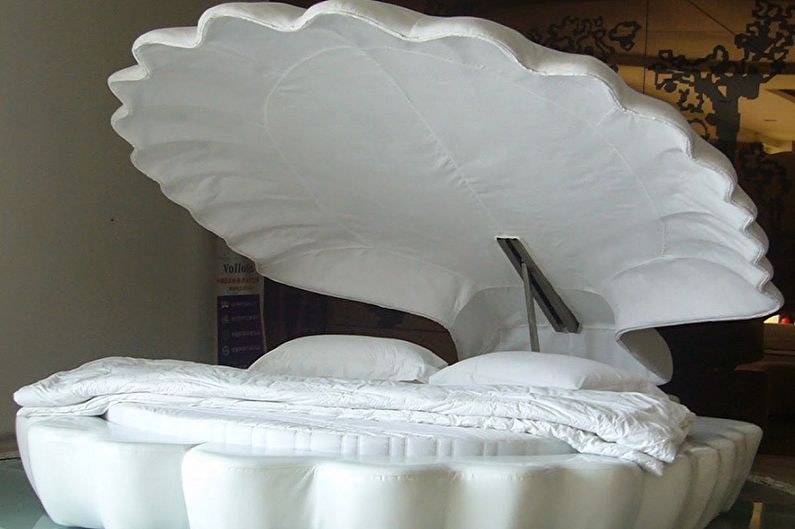 Tipos de camas redondas no quarto - cama redonda na pia