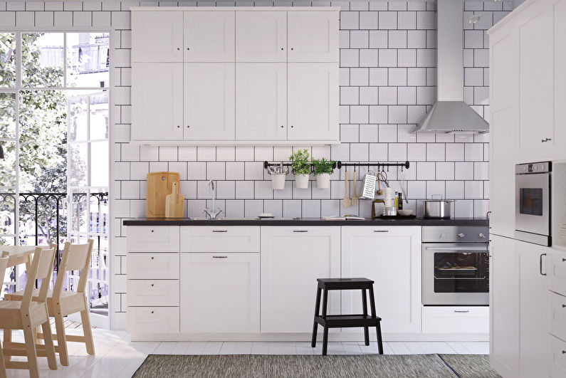 Škandinávska kuchyňa Ikea - interiérový dizajn