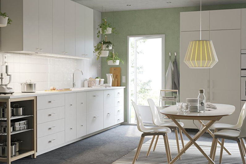 Skandinavska kuhinja Ikea - notranje oblikovanje