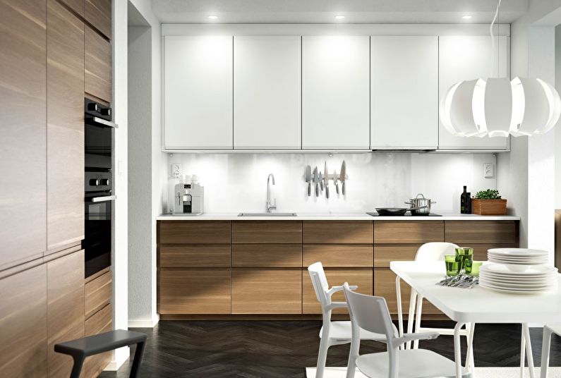 Notranje oblikovanje kuhinje Ikea - fotografija