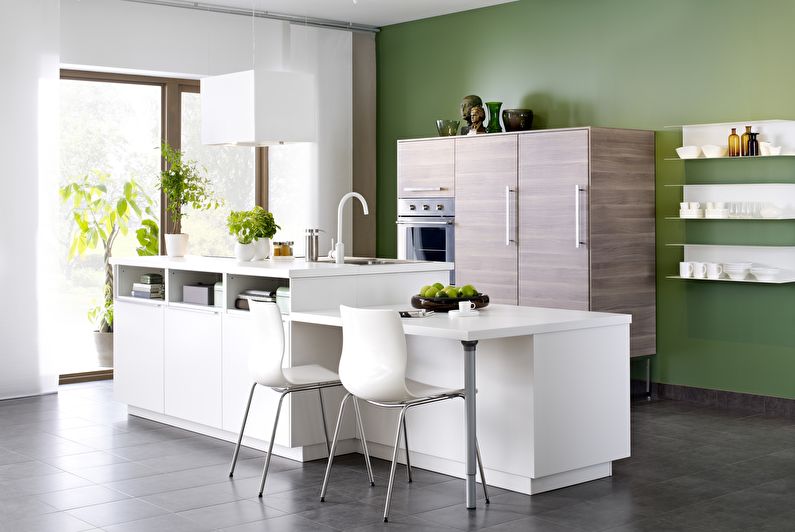 Interiér kuchyne Ikea - foto